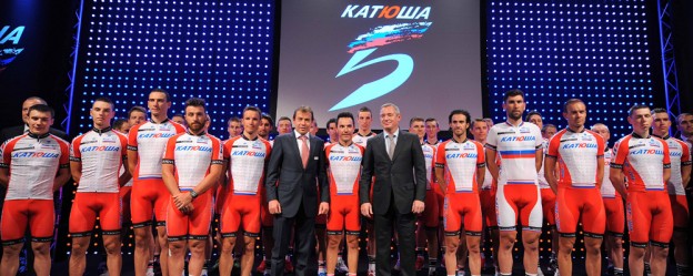 Prezentacja teamu Katusha w Koblencji