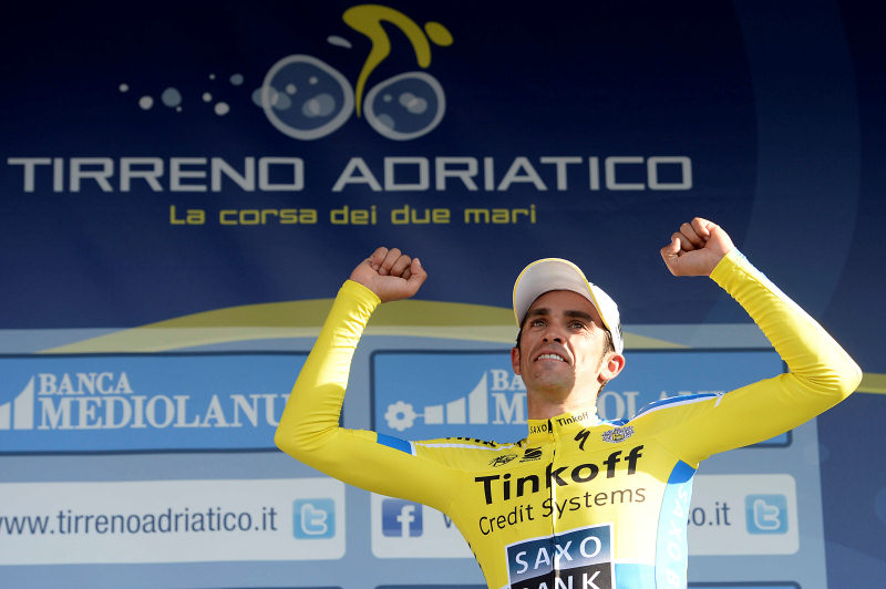 Tirreno-Adriatico 2014: etap 7: Alberto Contador triumfuje w wyścigu
