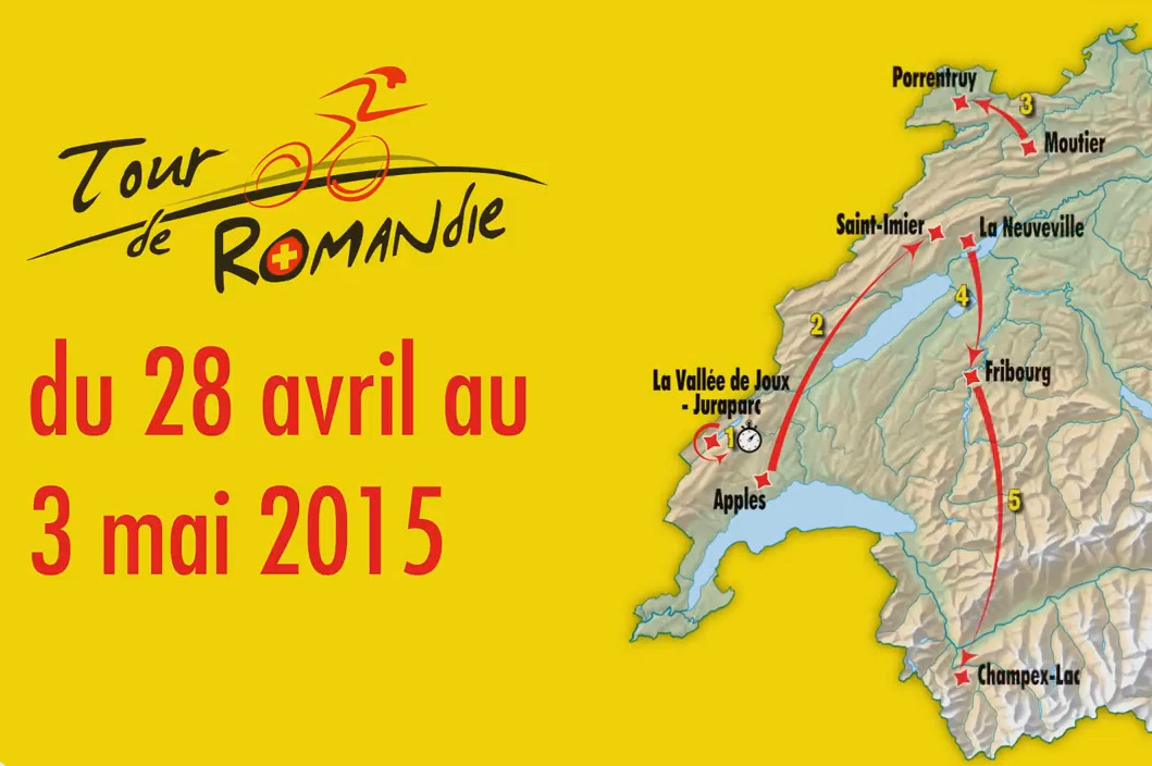 Trasa Tour de Romandie 2015