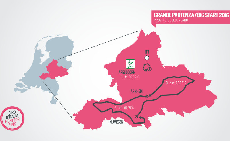 Giro d’Italia 2016 rozpocznie się w Apeldoorn