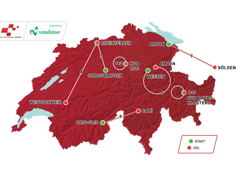 Trasa Tour de Suisse 2016
