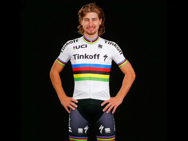 Peter Sagan na starcie Omloop Het Nieuwsblad 2016
