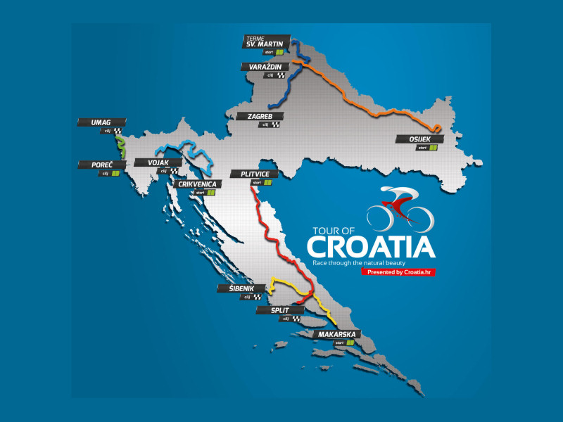 Trasa Tour of Croatia 2016