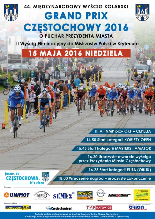 Zaproszenie na Grand Prix Częstochowy 2016