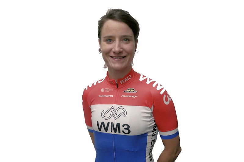 Marianne Vos w koszulce mistrzyni Holandii w ekipie WM3