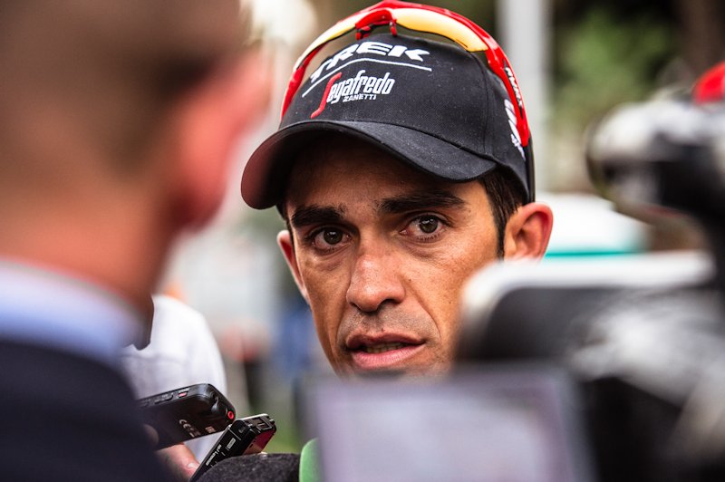 Tour de France 2017. Alberto Contador na czele Trek-Segafredo