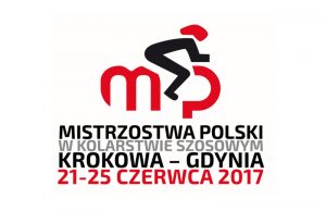 Logo Mistrzostw Polski w Kolarstwie Szosowym. Krokowa - Gdynia 2017