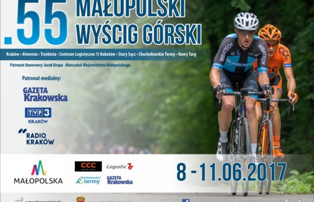 Plakat Małopolskiego Wyścigu Górskiego 2017