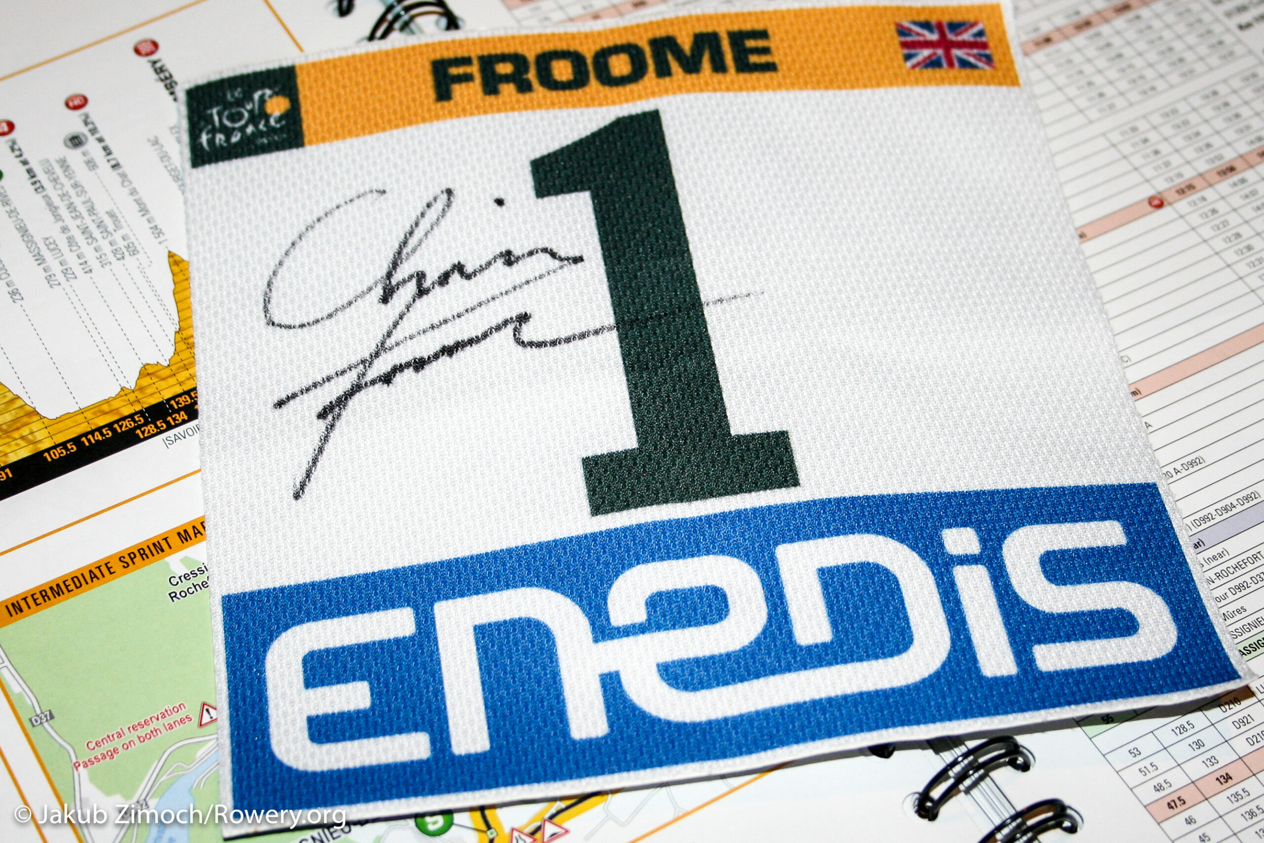 Konkurs: Numer startowy Chrisa Froome’a z autografem