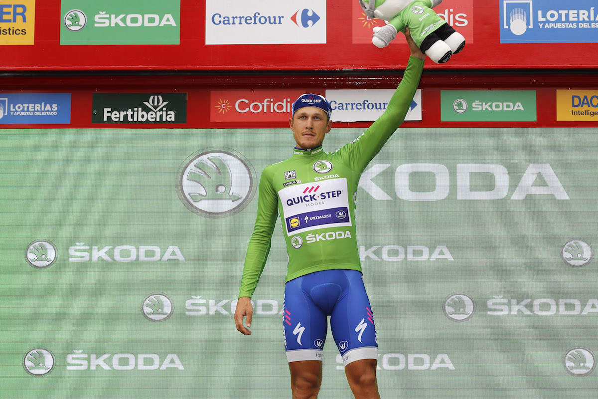 Matteo Trentin podium