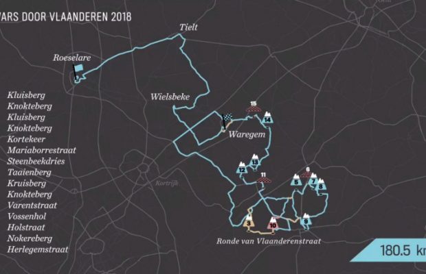 trasa Dwars door Vlaanderen – A travers la Flandre 2018