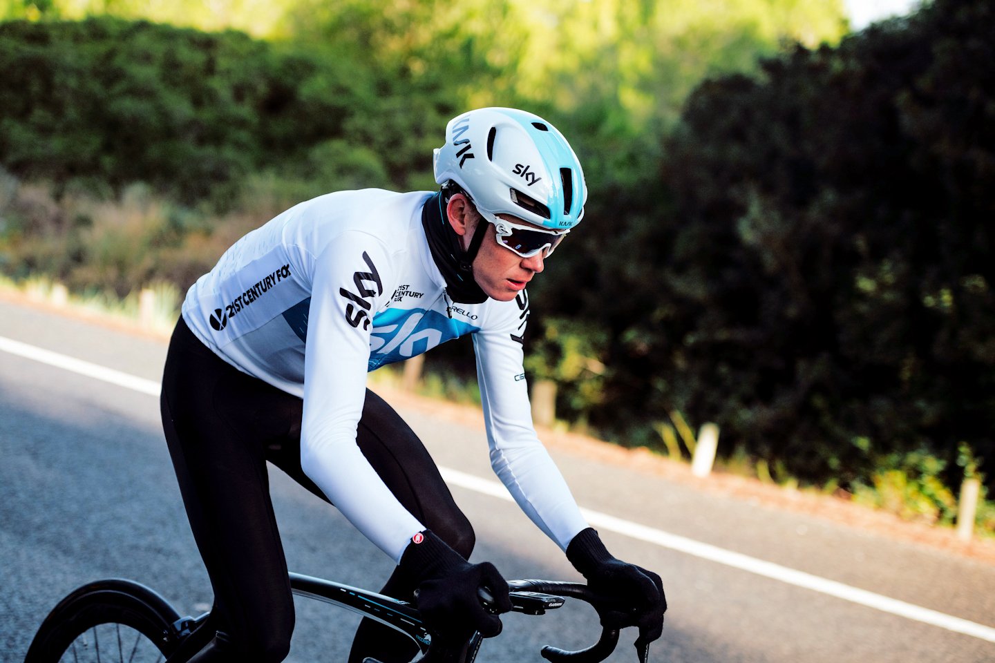 Chris Froome na rowerze