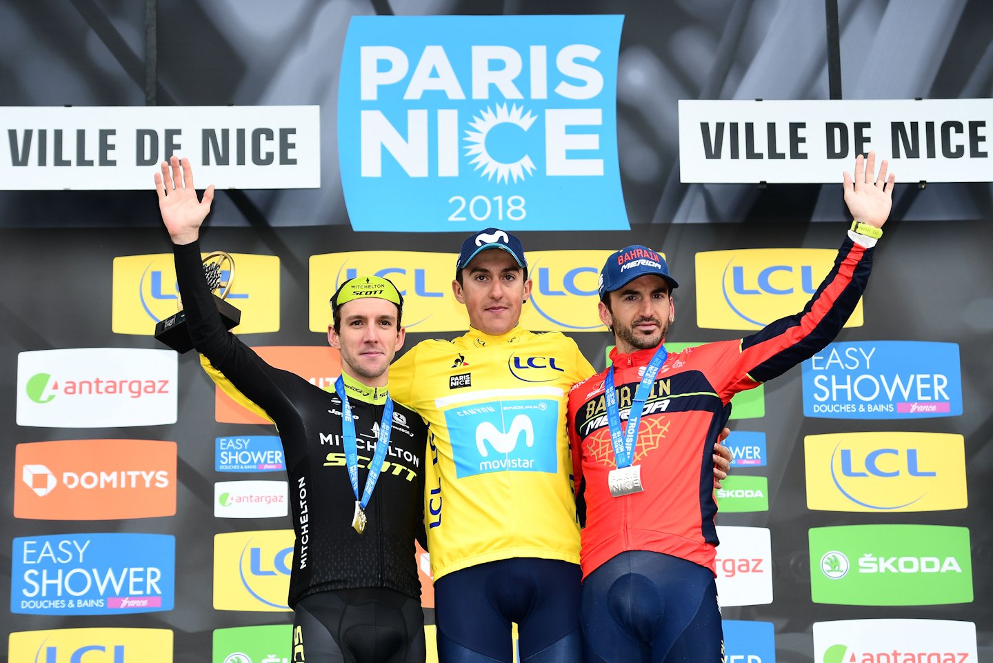 Końcowe podium Paryż-Nicea 2018