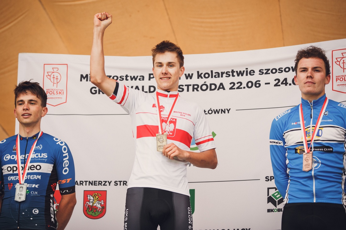 Mistrzostwa Polski 2018: Łukasz Michalski złotym juniorem w wyścigu ze startu wspólnego