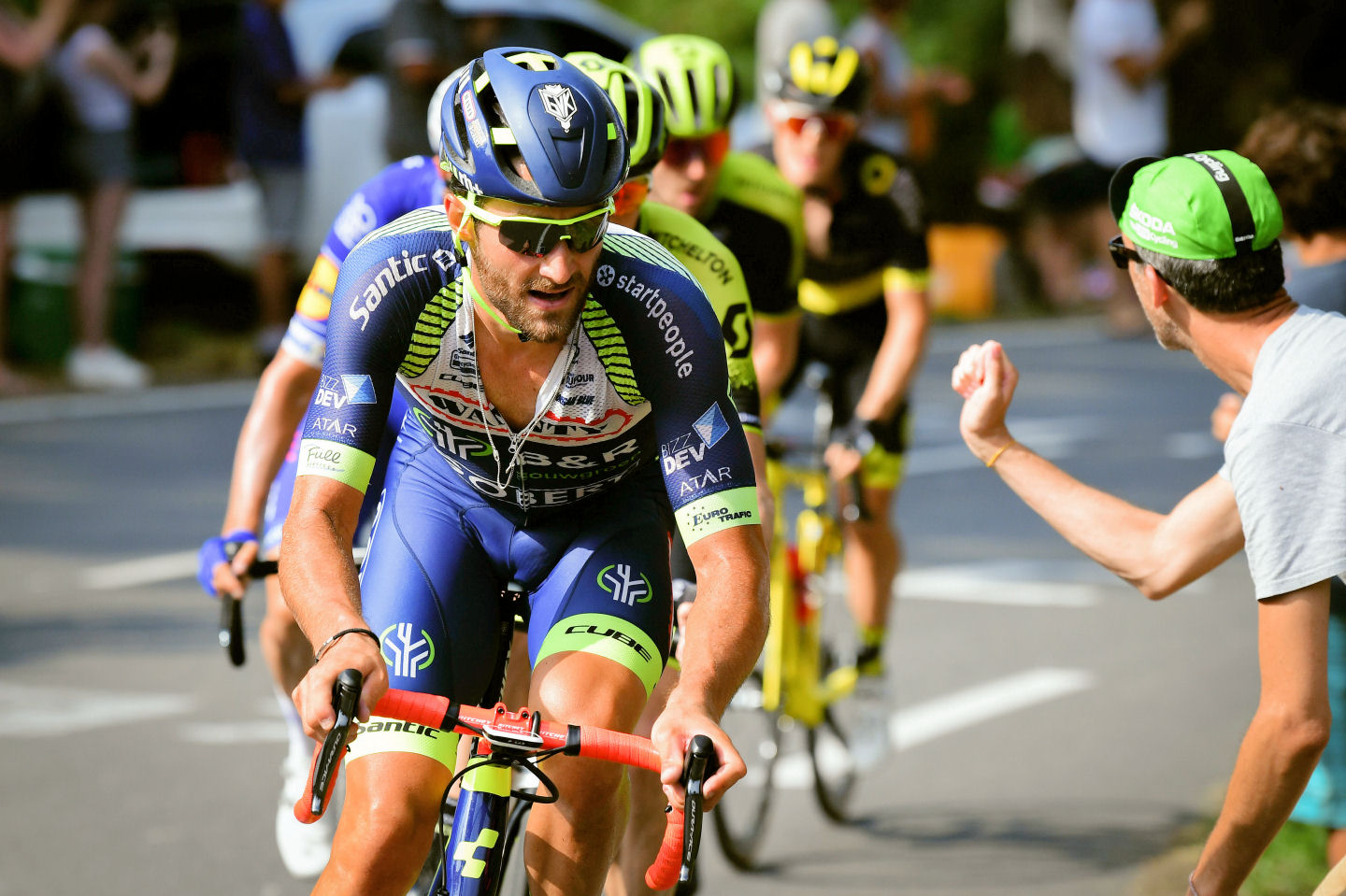 Guillaume Van Keirsbulck na trasie Tour de France