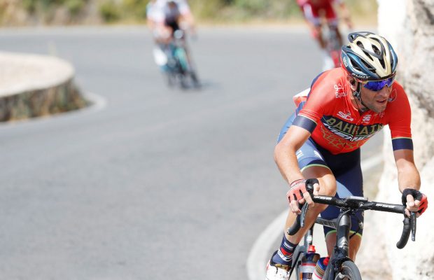 Vincenzo Nibali w akcji na trasie Vuelta a Espana
