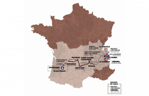 mapka Tour de l'Avenir 2019