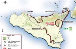 mapka Giro di Sicilia 2019