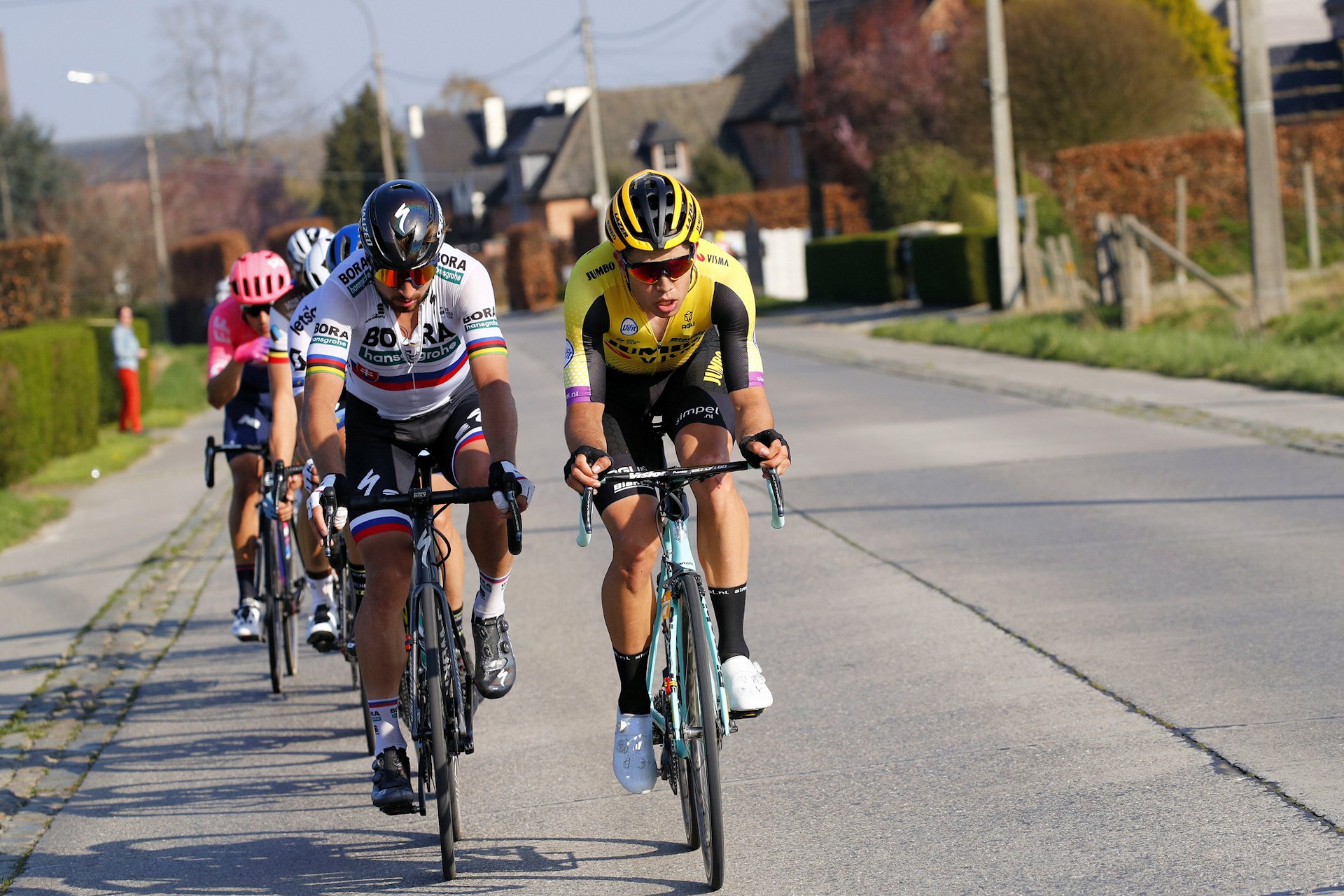 Ronde van Vlaanderen 2019. Peter Sagan przyczajony