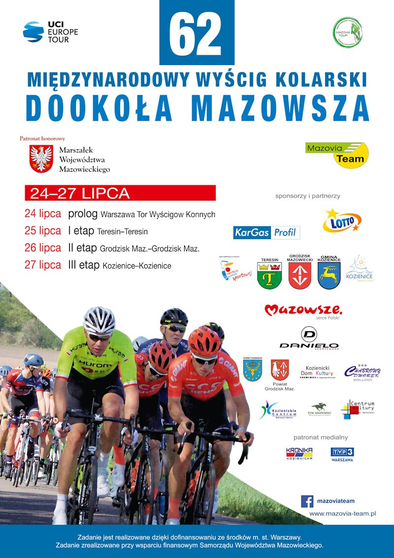 plakat Dookoła Mazowsza 2019