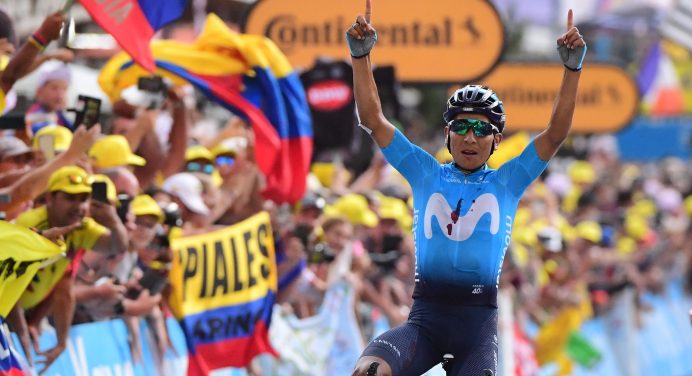 Tour de France 2019: etap 18. Nairo Quintana po ucieczce