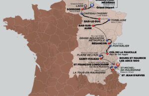 mapka Tour de l’Avenir 2020