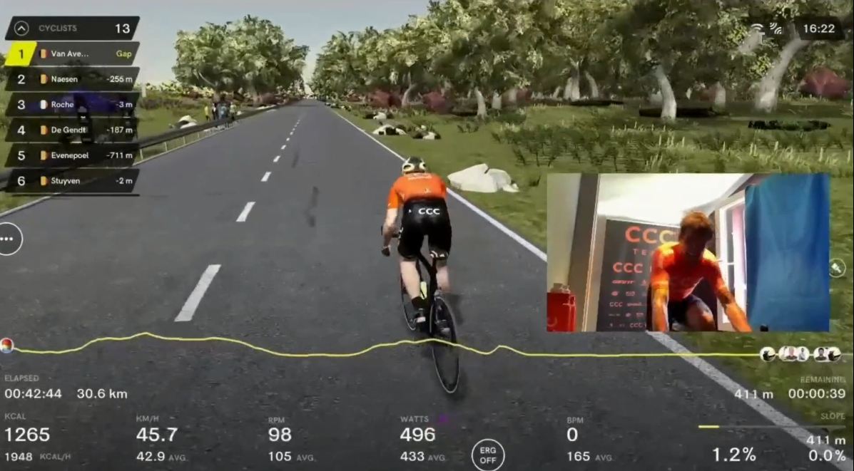 Greg Van Avermaet zwycięzcą wirtualnego De Ronde 2020