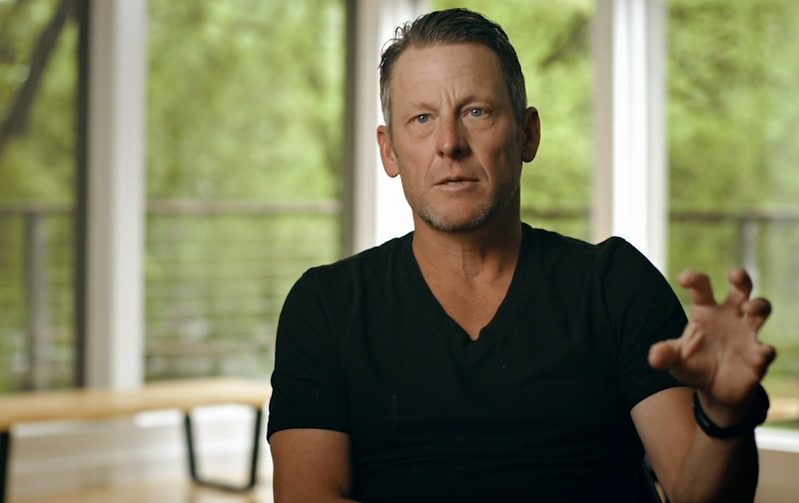 Lance Armstrong podczas wywiadu