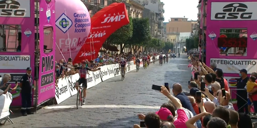 Giro Rosa 2020: etap 7. Lotte Kopecky przed Deignan i Niewiadomą