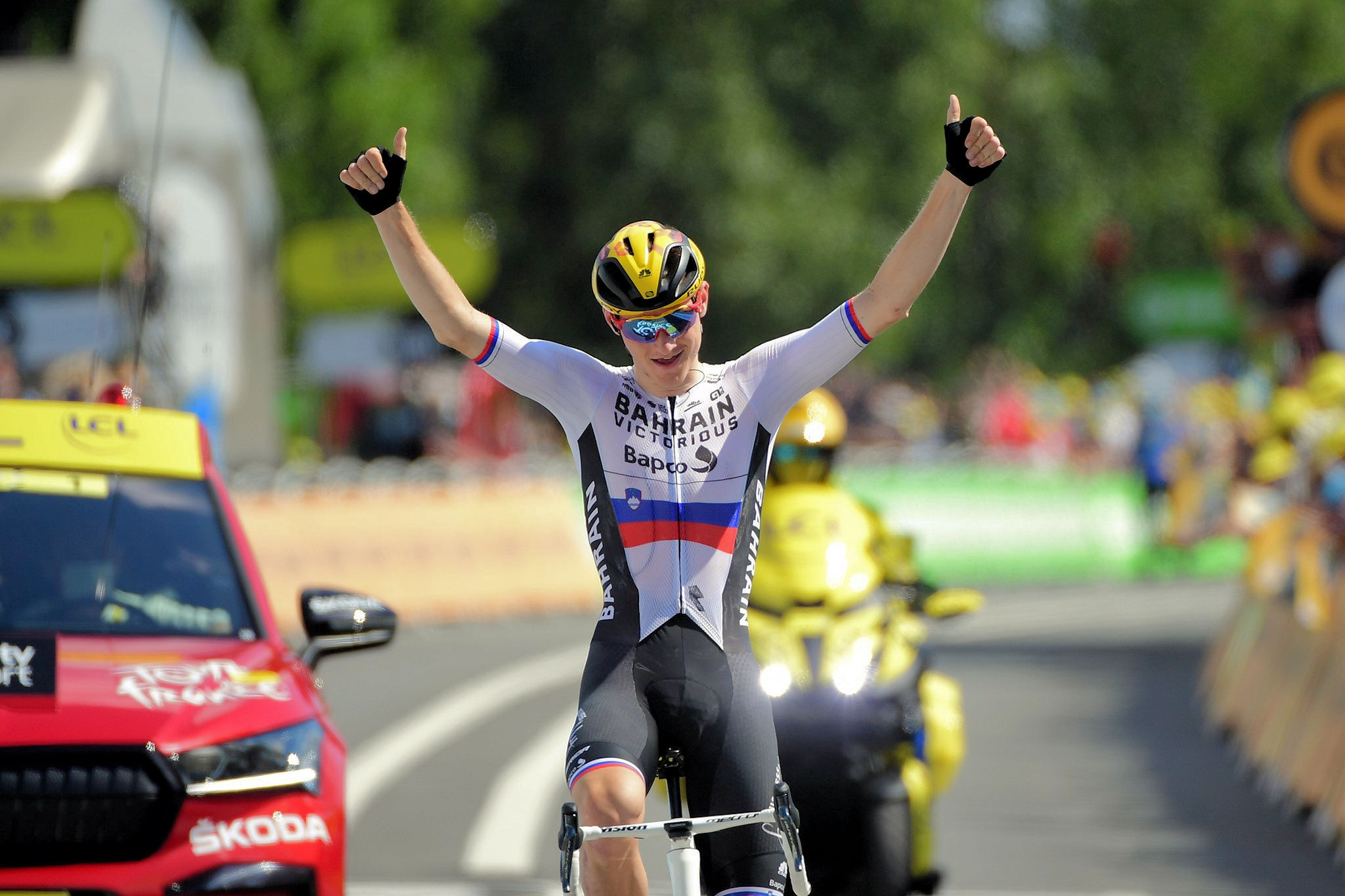 Tour de France 2021: etap 19. Matej Mohoric po raz drugi z ucieczki