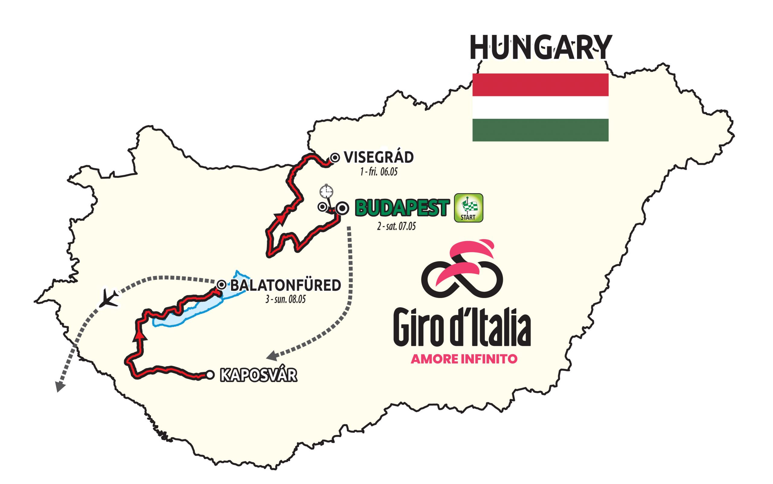 Węgry i Grande Partenza: Giro d’Italia 2022 zawita do Budapesztu
