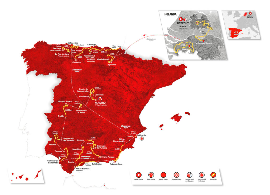Trasa Vuelta a Espana 2022