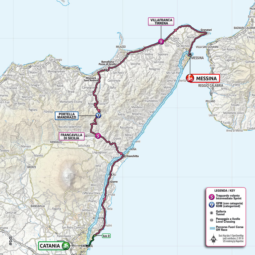 Trasa 5. etapu Giro d'Italia 2022