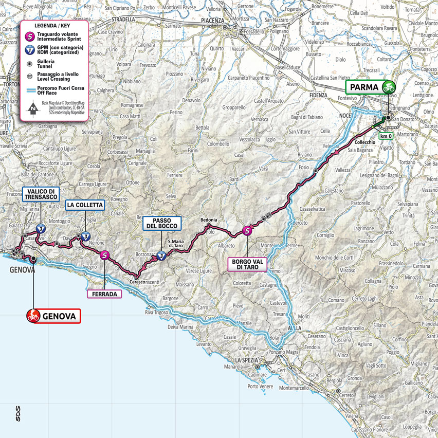 trasa przejazdu 12. etapu Giro d'Italia 2022