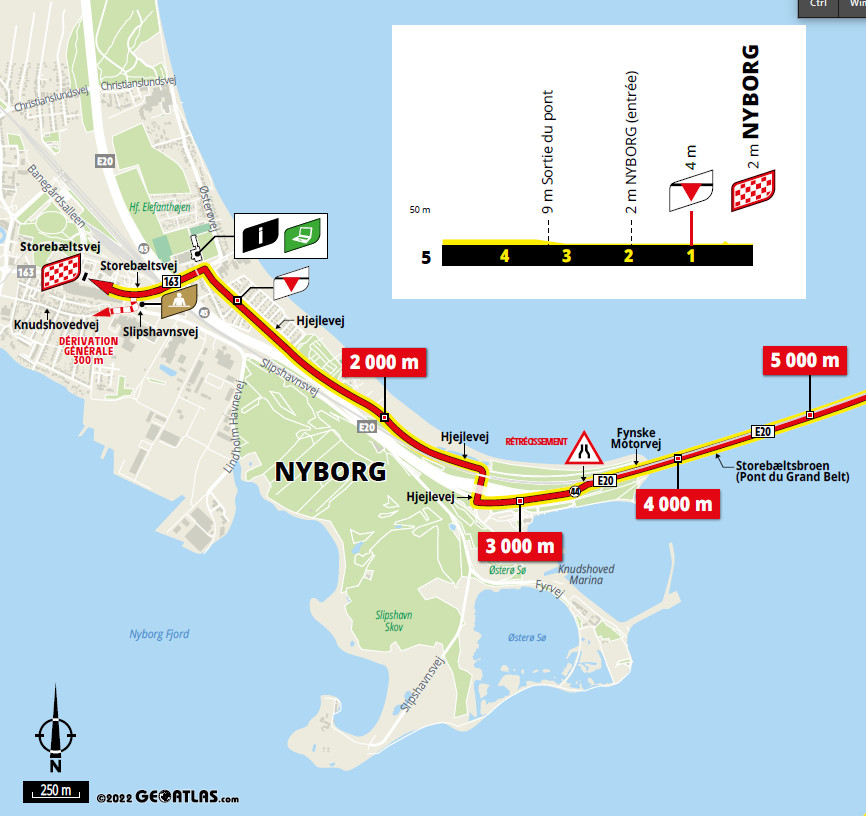 trasa końcówki 2. etapu Tour de France 2022
