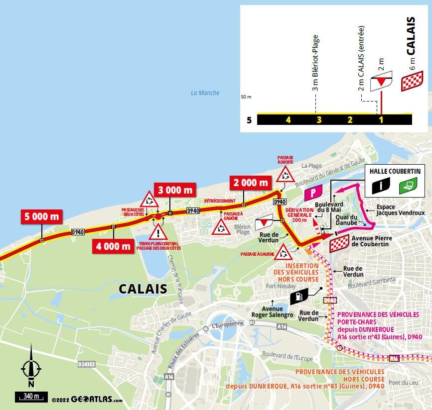 ostatnie kilometry 4. etapu Tour de France 2022
