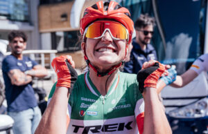 Elisa Longo Borghini w koszulce mistrzyni Włoch