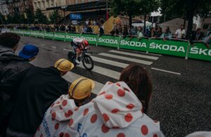 Kibice na trasie Tour de France; Kopenhaga, Dania