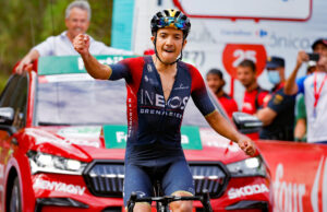 Richard Carapaz na mecie 12. etapu Vuelta a Espana 2022