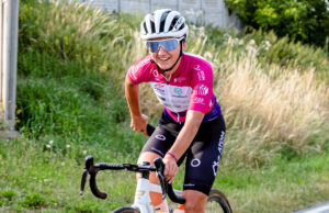 Katarzyna Wilkos na rowerze