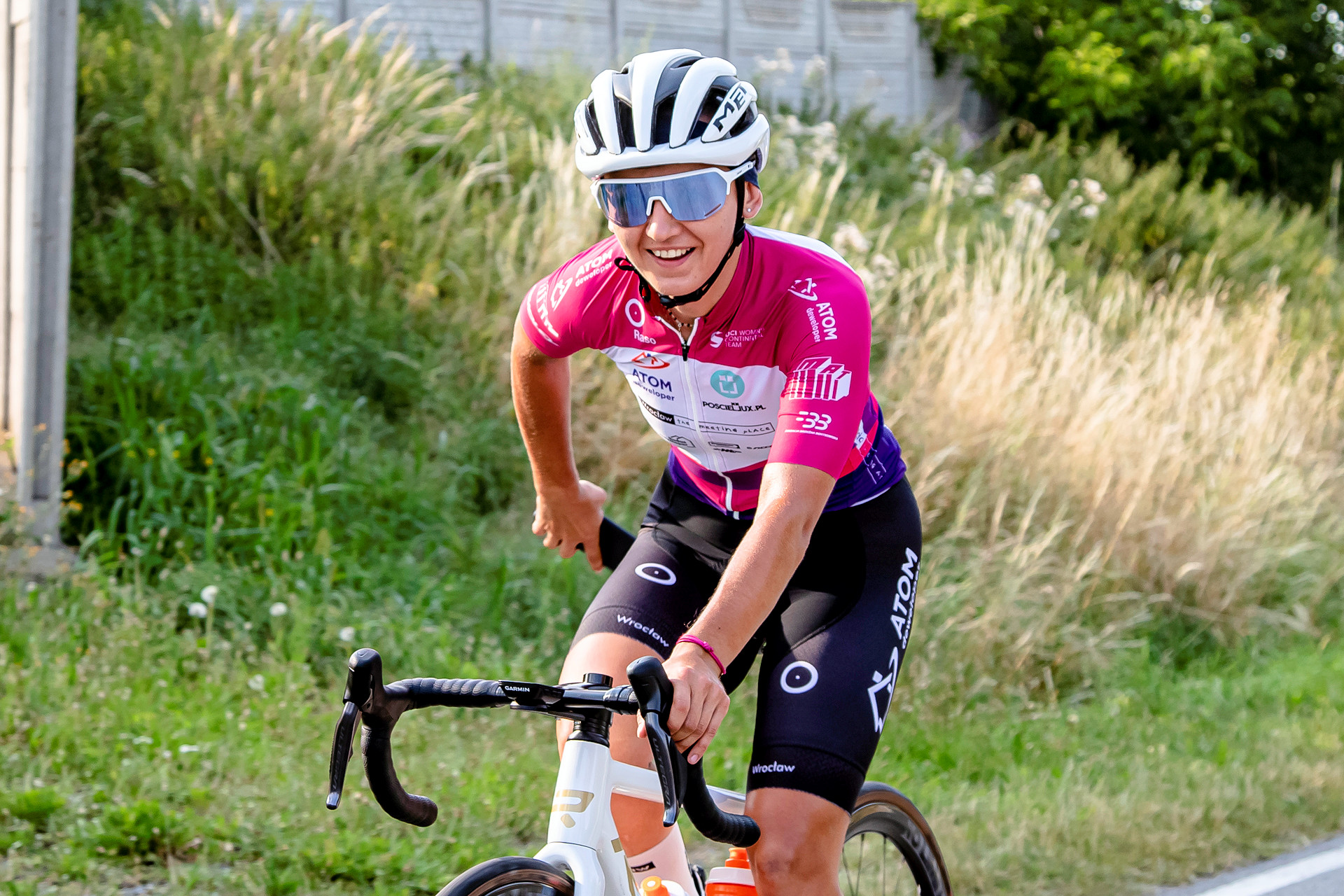 Katarzyna Wilkos na rowerze