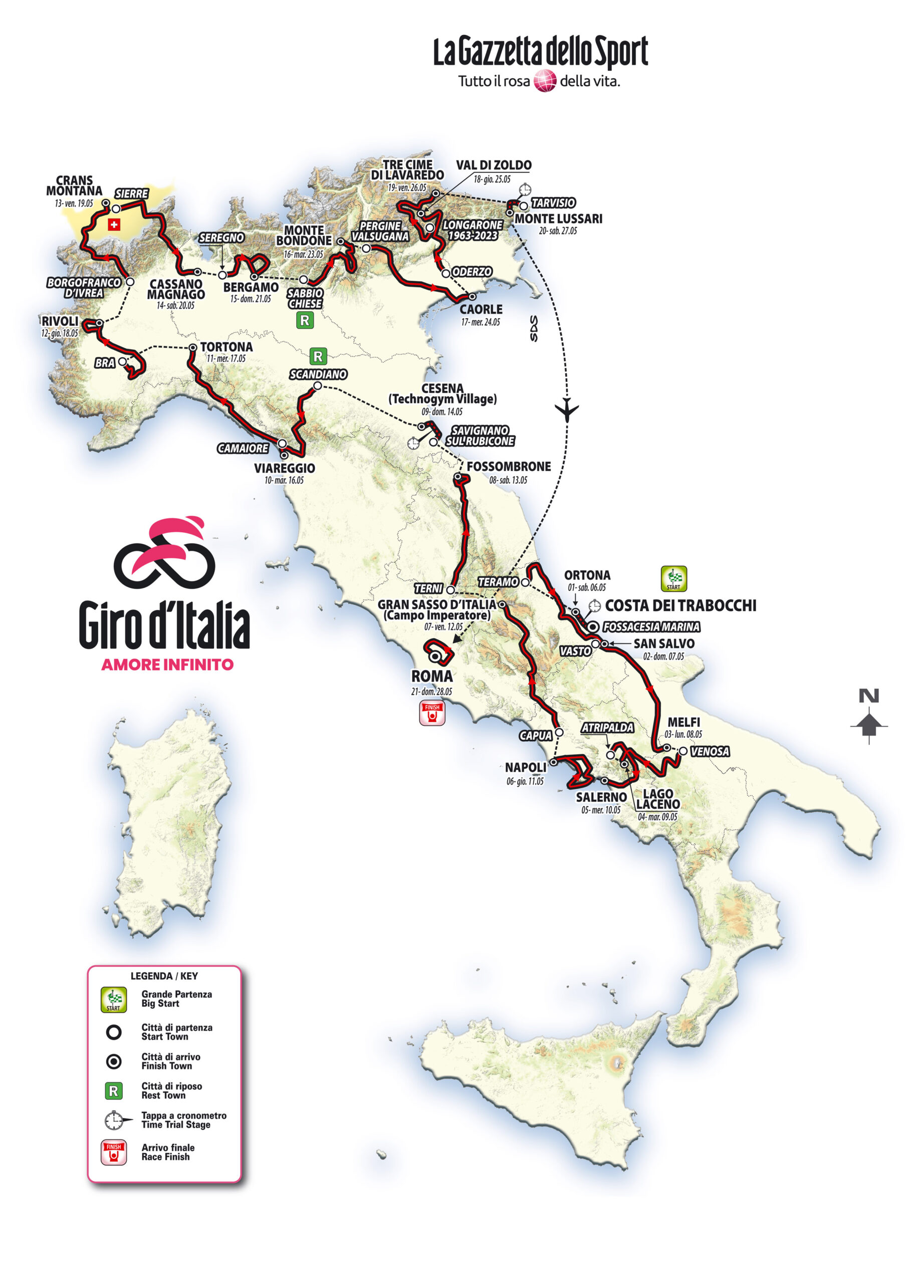 bike tour 2023 map