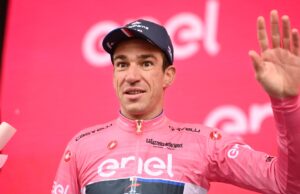 Bruno Armirail w koszulce lidera Giro d'Italia