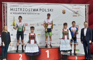 Michał Strzelecki, Patryk Goszczurny i Igor Włodarczyk na podium mistrzostw Polski w Ostrołęce