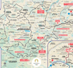 mapka wyścigu ze startu wspólnego mężczyzn Igrzysk Olimpijskich 2024