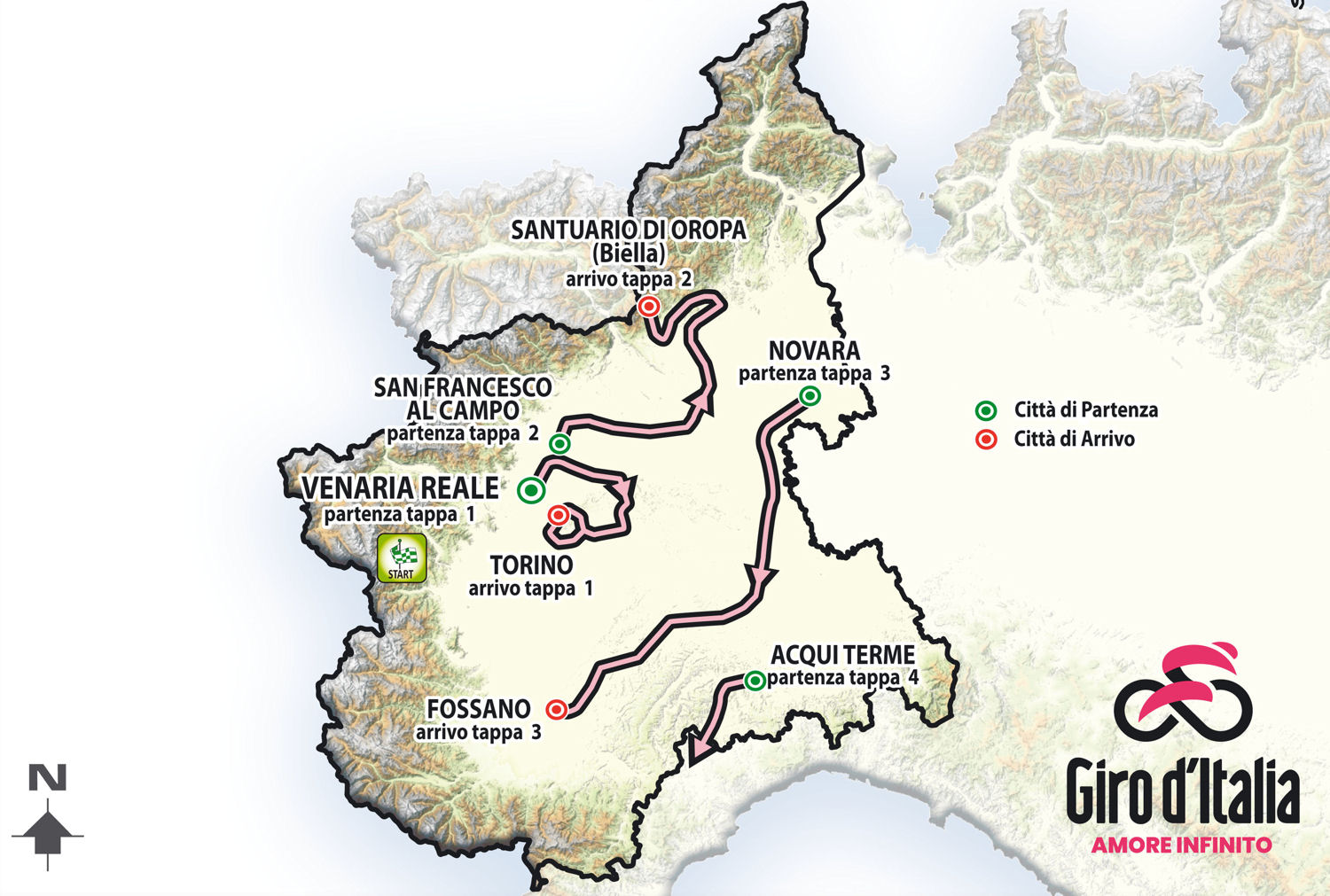 Początek Giro d’Italia 2024 w Piemoncie
