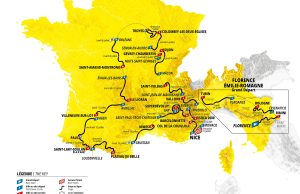 mapa Tour de France 2024