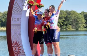 Daria Pikulik na podium Tour of Guangxi 2023