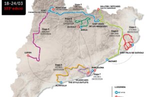 mapa Vuelta a Catalunya 2024